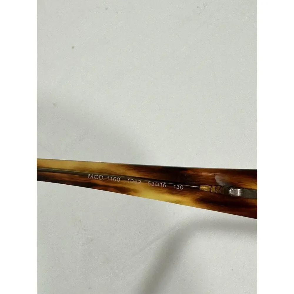 Versace MOD 1160 1052 Gold Brown Eyeglasses Frames 53-16 130 Italy + Case &Cloth